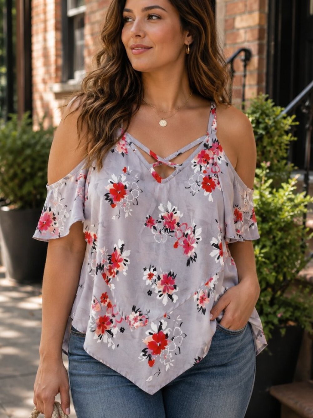 Torrid Floral Tank Blouse